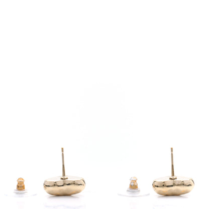 Chanel CC Heart Earrings Gold 3 of 5