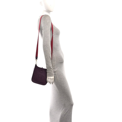 Hermes Taurillon Clemence Amazone Evelyne TPM Anemone Rouge Grenat 2 of 10