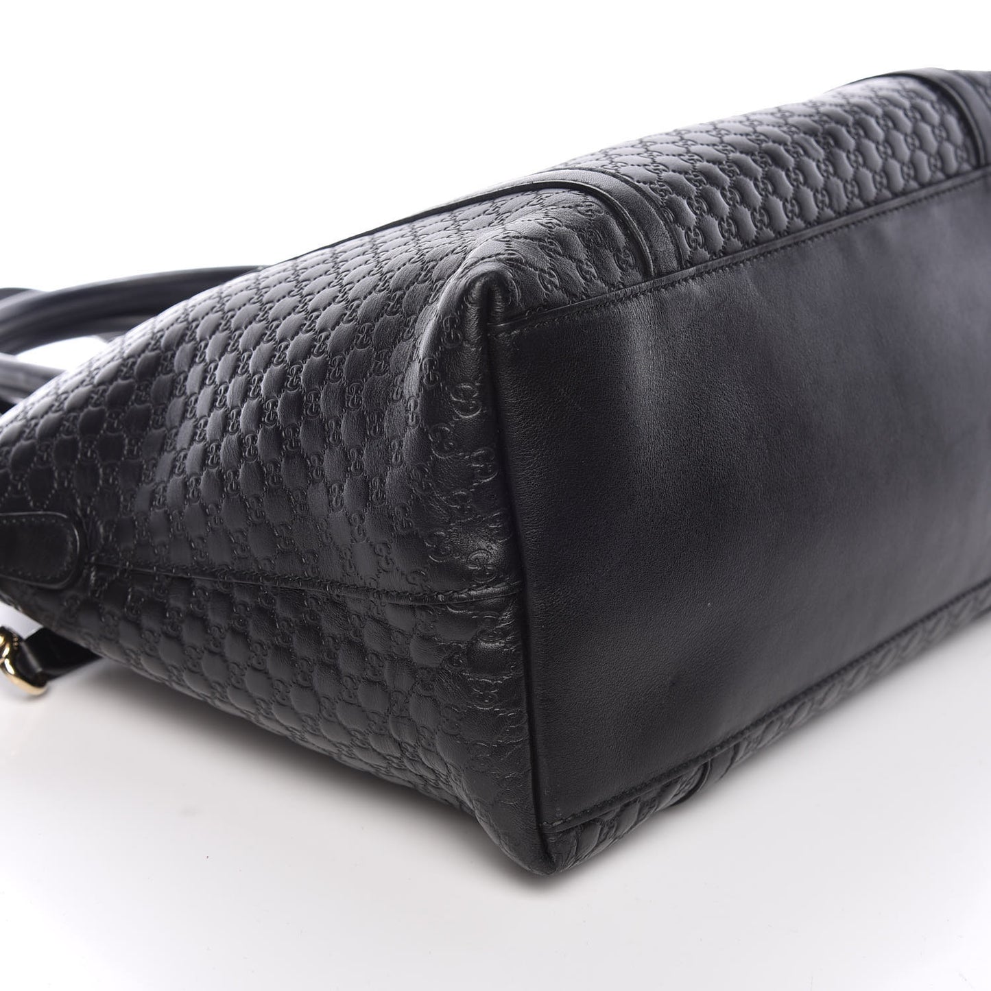 Soft Microguccissima Dome Satchel Black