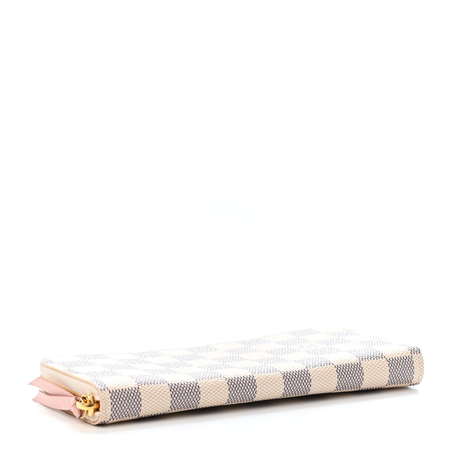 Louis Vuitton Damier Azur Clemence Wallet Rose Ballerine 3 of 4