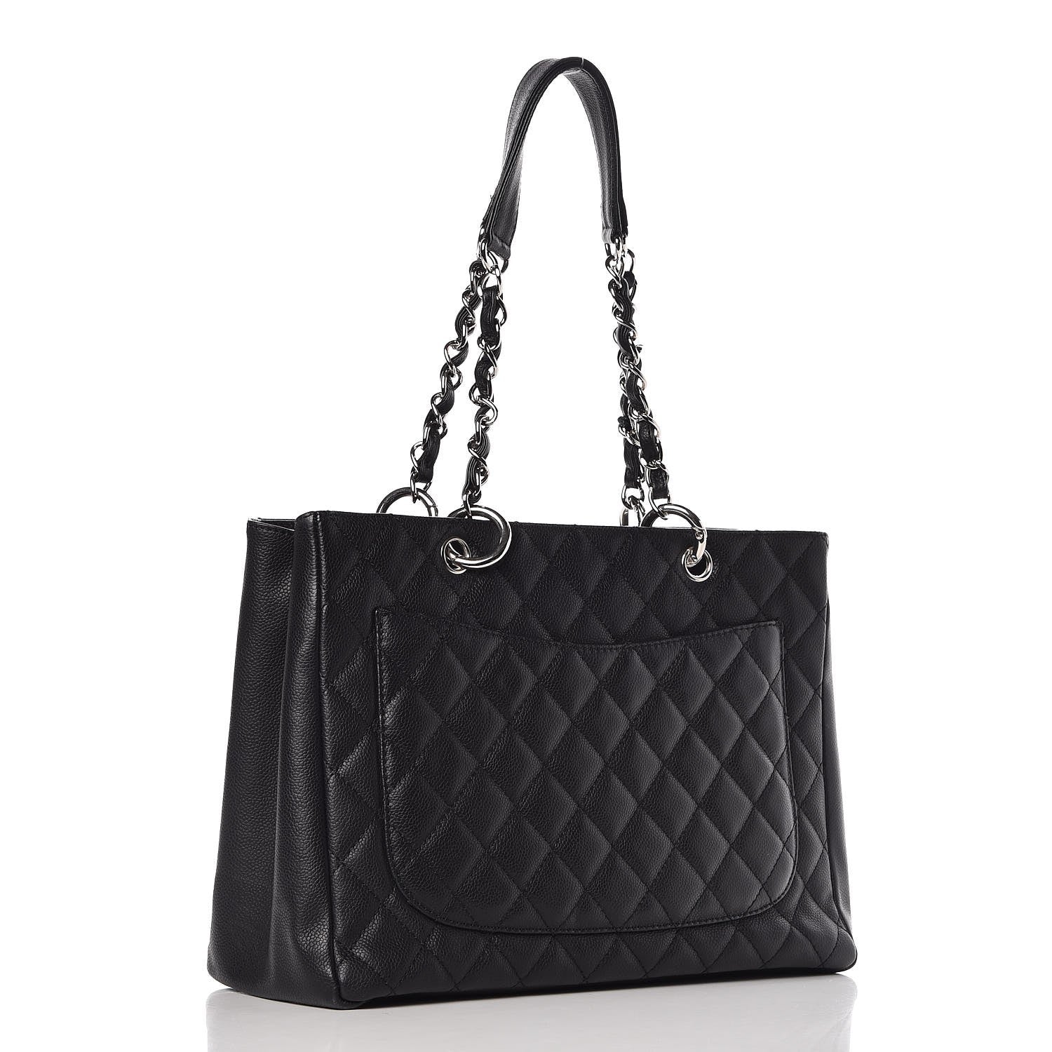 Chanel Caviar Quilted Grand Shopping Tote GST Black 3 of 15