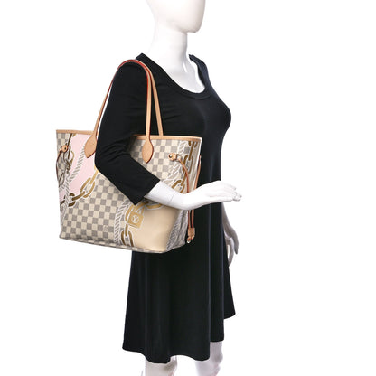 Louis Vuitton Damier Azur Nautical Neverfull MM 2 of 9