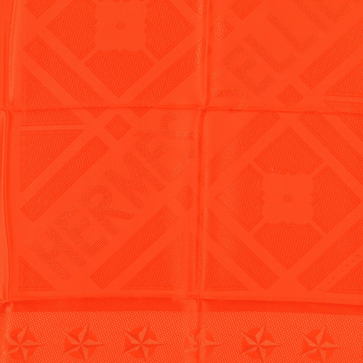 Hermes Silk Sellier Scarf 90 Orange 2 of 3