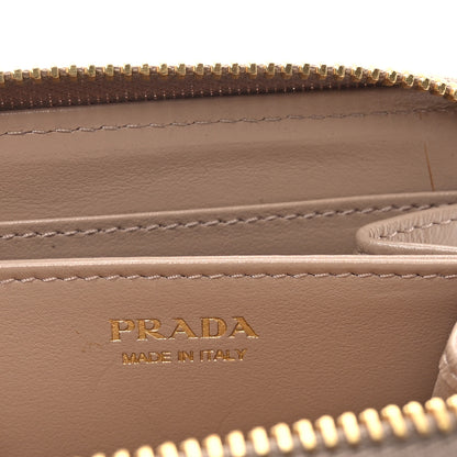 Prada Vitello Move Zip Coin Purse Cammeo 5 of 6