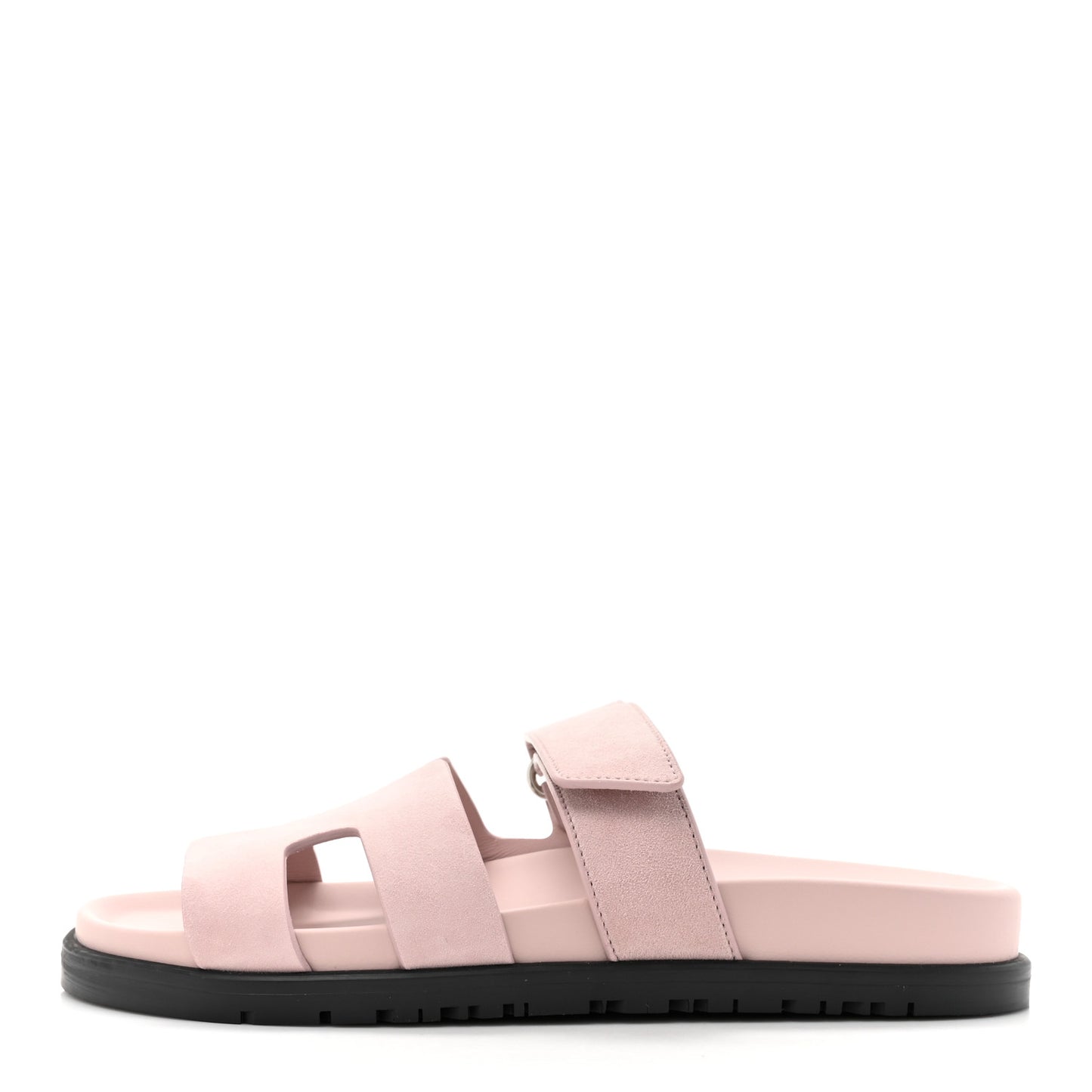 Suede Goatskin Womens Chypre Sandals 36.5 Rose Porcelaine