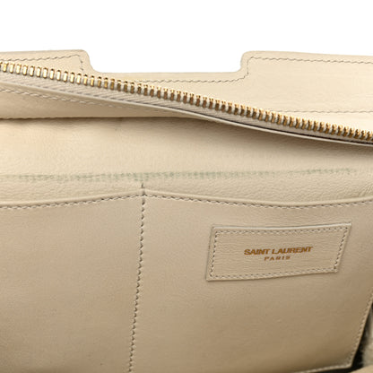 Saint Laurent Calfskin Small Classic Y Cabas Chalk 10 of 16