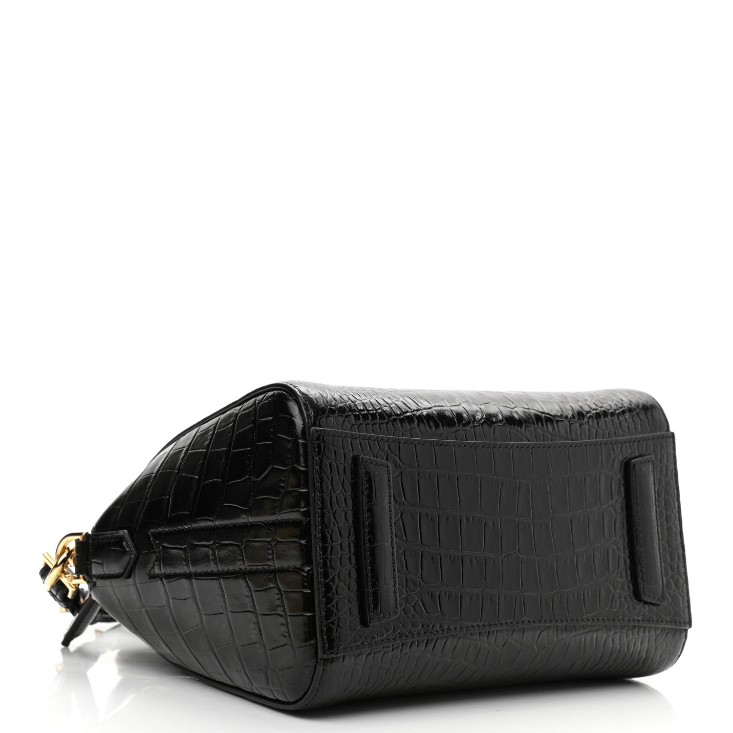Givenchy Calfskin Crocodile Embossed Mini Antigona Black 4 of 10