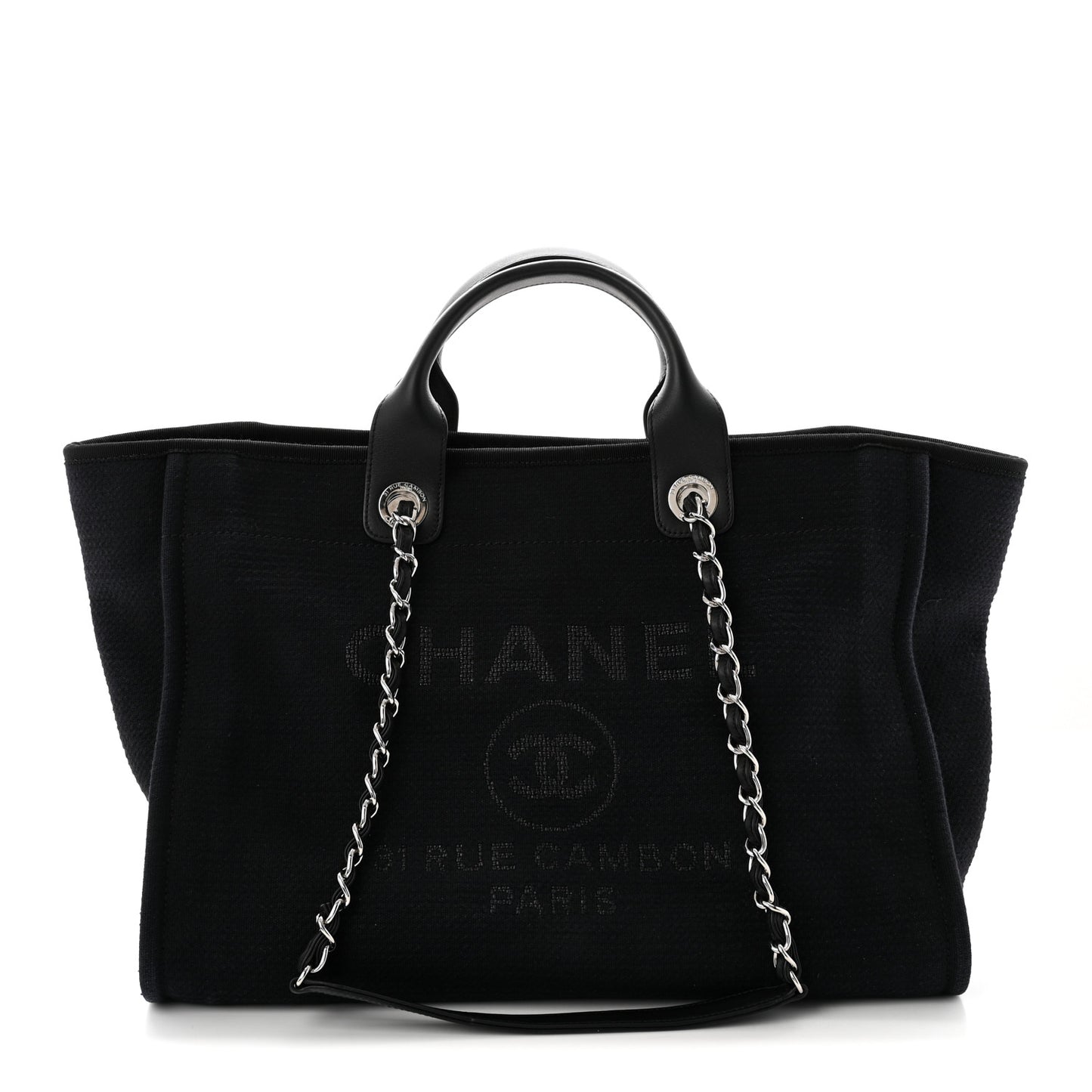 Mixed Fibers Medium Deauville Tote Black