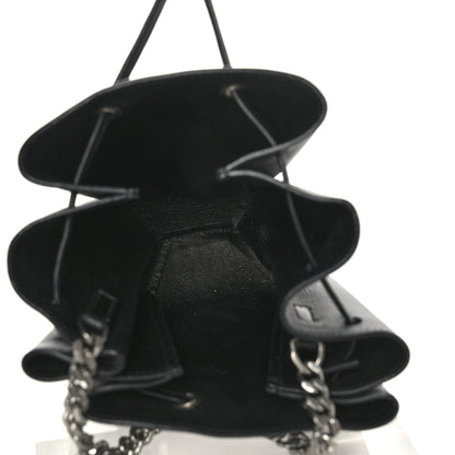 Saint Laurent Calfskin Monogram Mini Bourse Bucket Bag Black 5 of 8