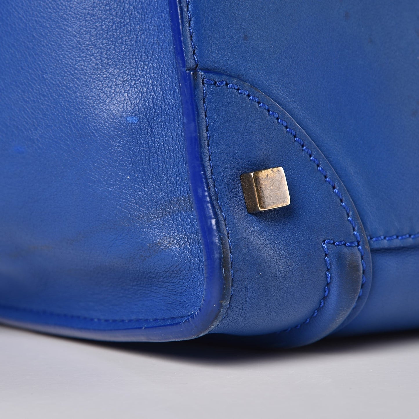 Smooth Calfskin Mini Luggage Royal Blue