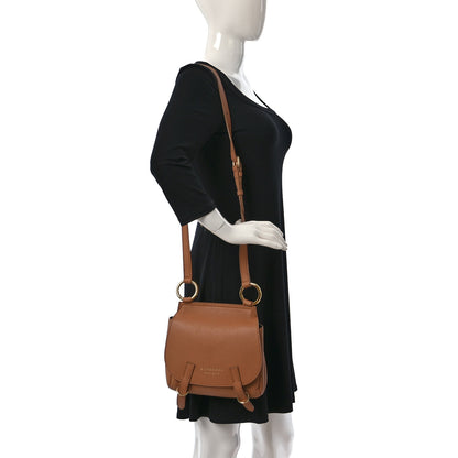 Burberry Soft Grain Calfskin Studded Baby Bridle Saddle Bag Camel 2 of 9