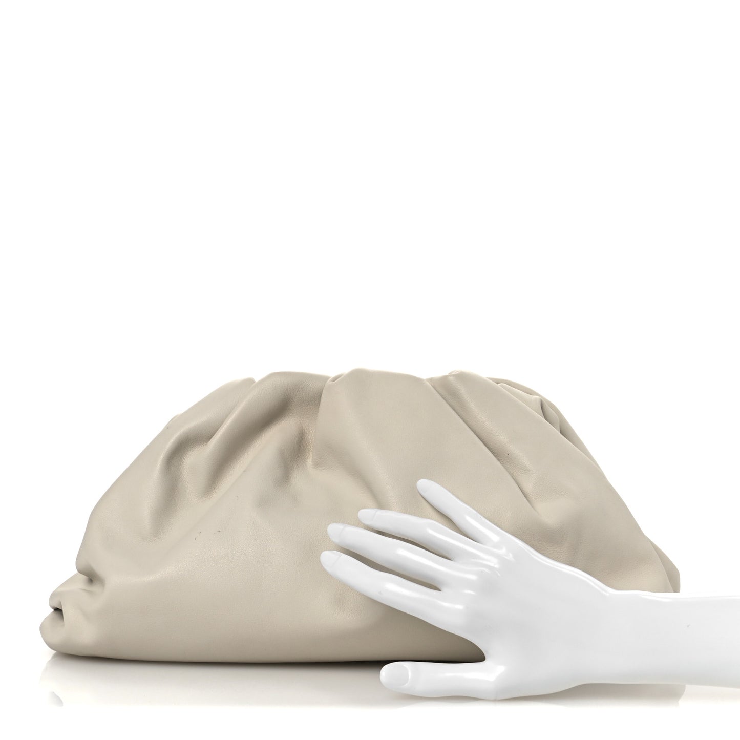 Smooth Butter Calf The Pouch Oversized Clutch Plaster