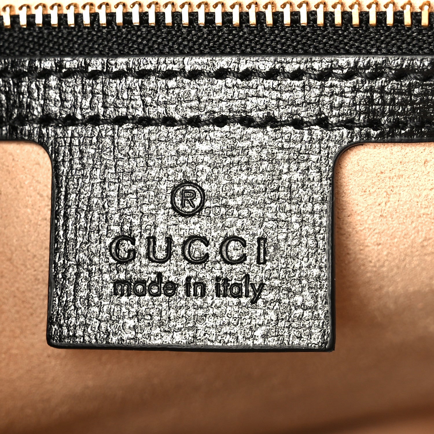Gucci Textured Calfskin Small Horsebit 1955 Shoulder Bag Black 6 of 13
