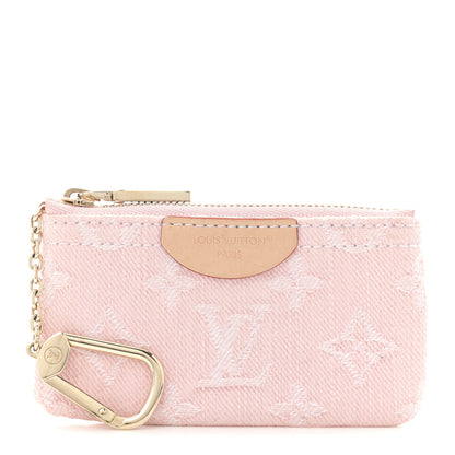 Louis Vuitton Monogram Denim Key Pouch Washed Pink Washed Pink 1 of 6