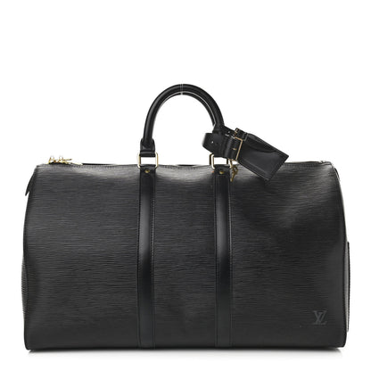 Louis Vuitton Epi Keepall 45 Black 1 of 12