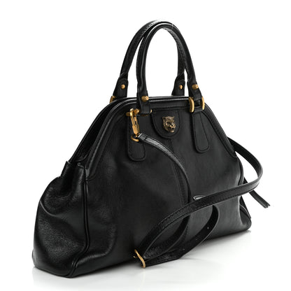 Gucci Calfskin Medium Re(Belle) Top Handle Bag Black 3 of 11