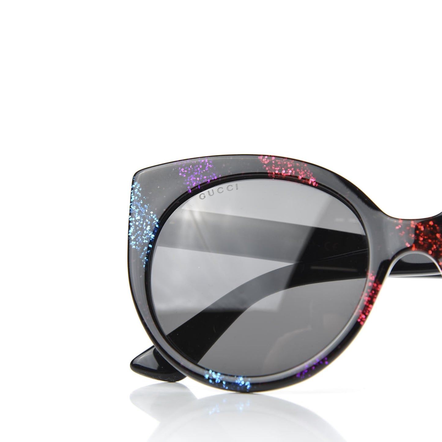 Cat Eye Glitter Sunglasses GG 0325S Black