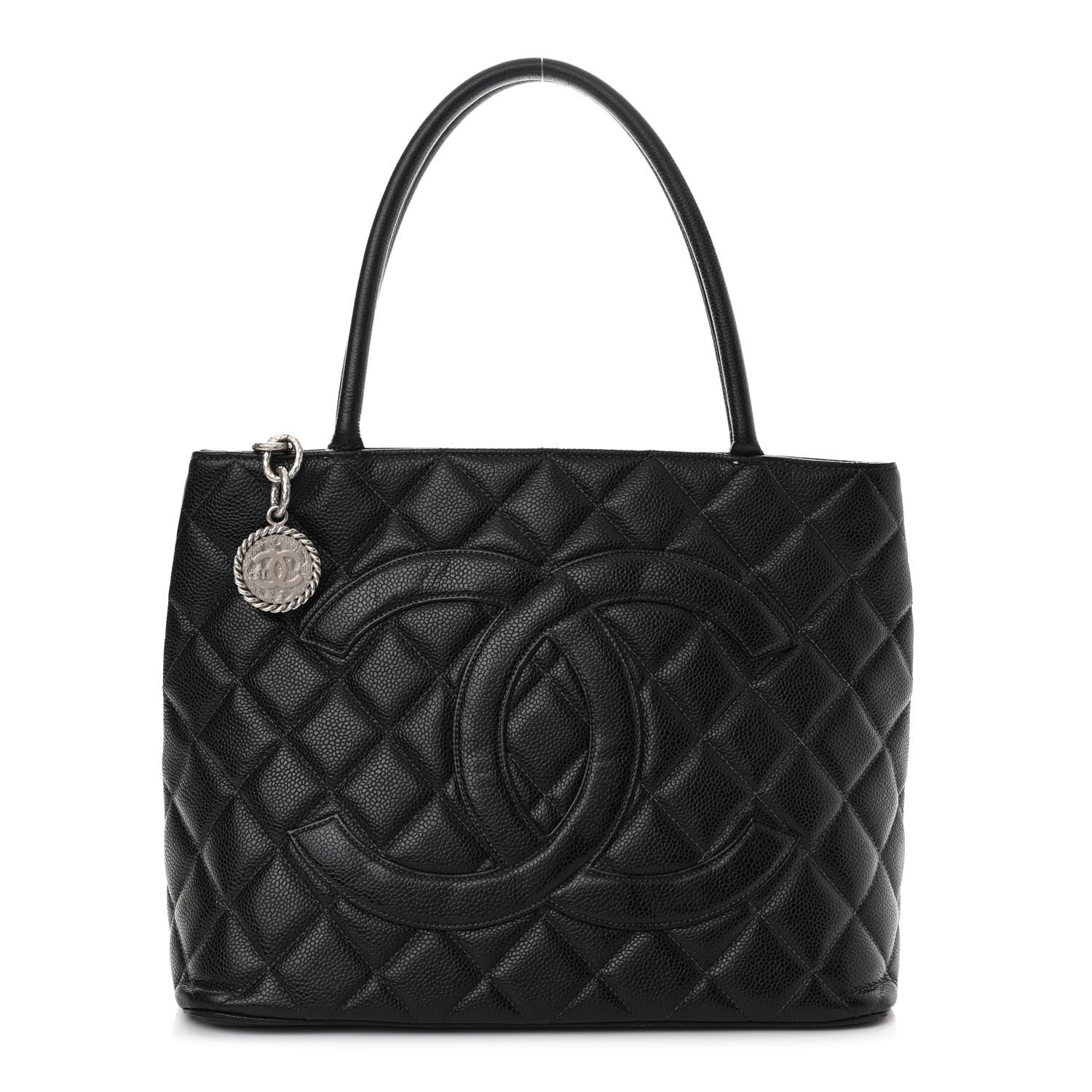 Chanel Caviar Quilted Medallion Tote Black 1 of 20