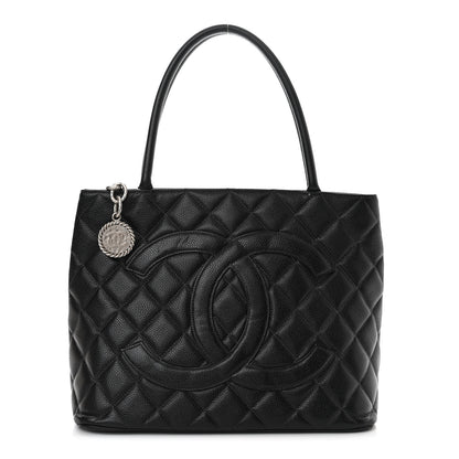 Chanel Caviar Quilted Medallion Tote Black 1 of 20