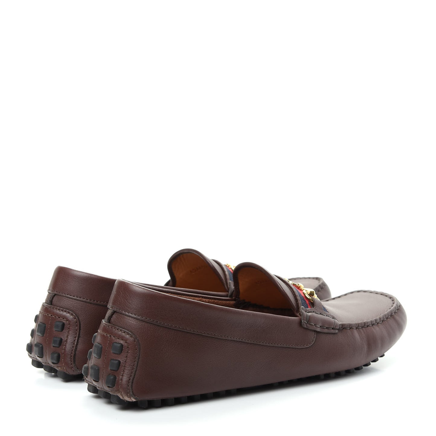 Soft Clove Calfskin Web Mens Horsebit Driver Loafers 10.5 Cocoa