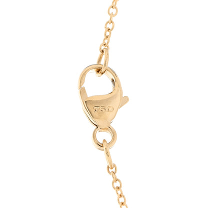 David Yurman 18K Yellow Gold Diamond OM Charm Pendant Necklace 4 of 6