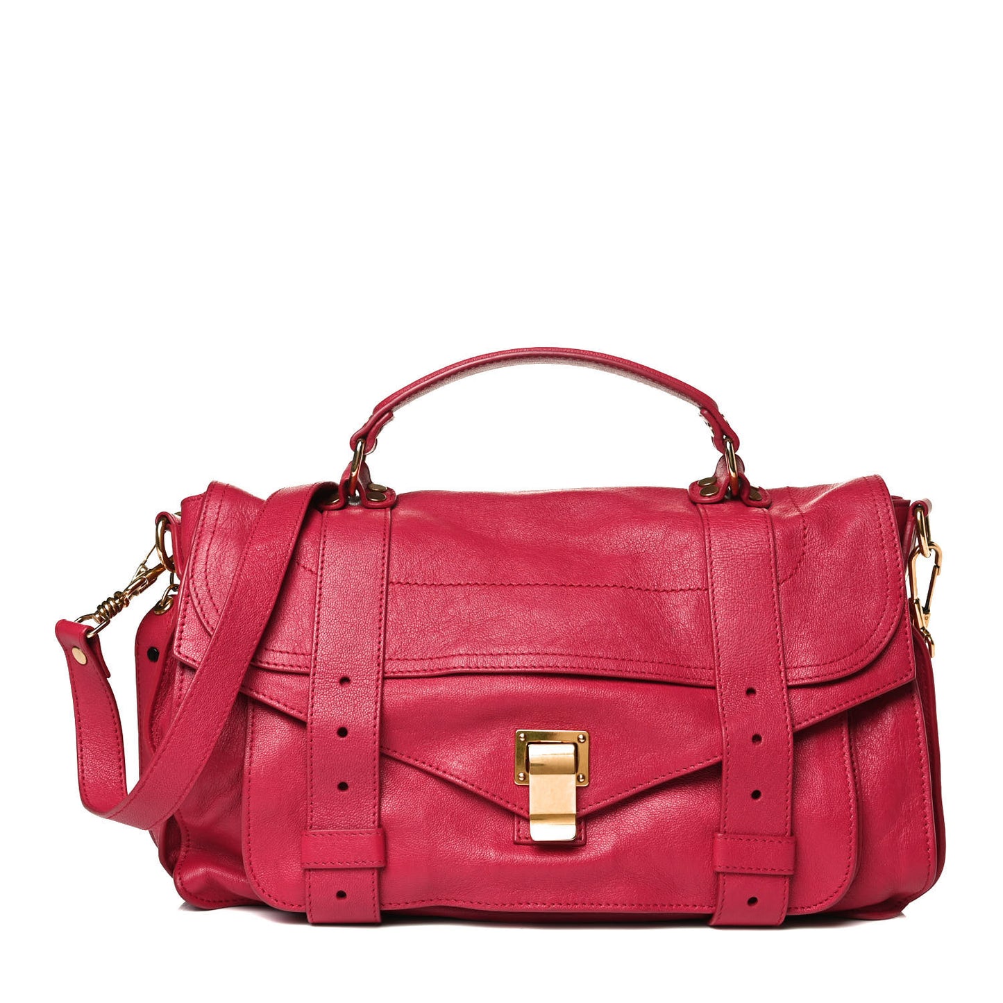 Lambskin Medium PS1 Satchel Raspberry