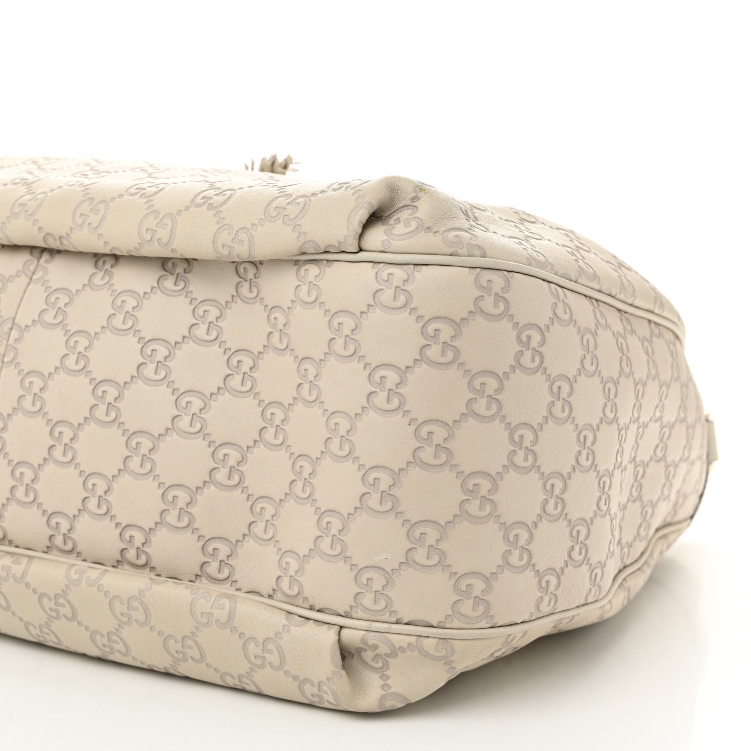 Gucci Guccissima Signature Medium Emily Hobo Mystic White 10 of 11