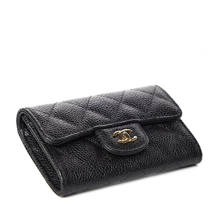 Chanel Caviar Quilted Flap Card Holder Black 4 of 11