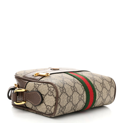 Gucci GG Supreme Monogram Web Mini Ophidia Shoulder Bag Brown 4 of 10