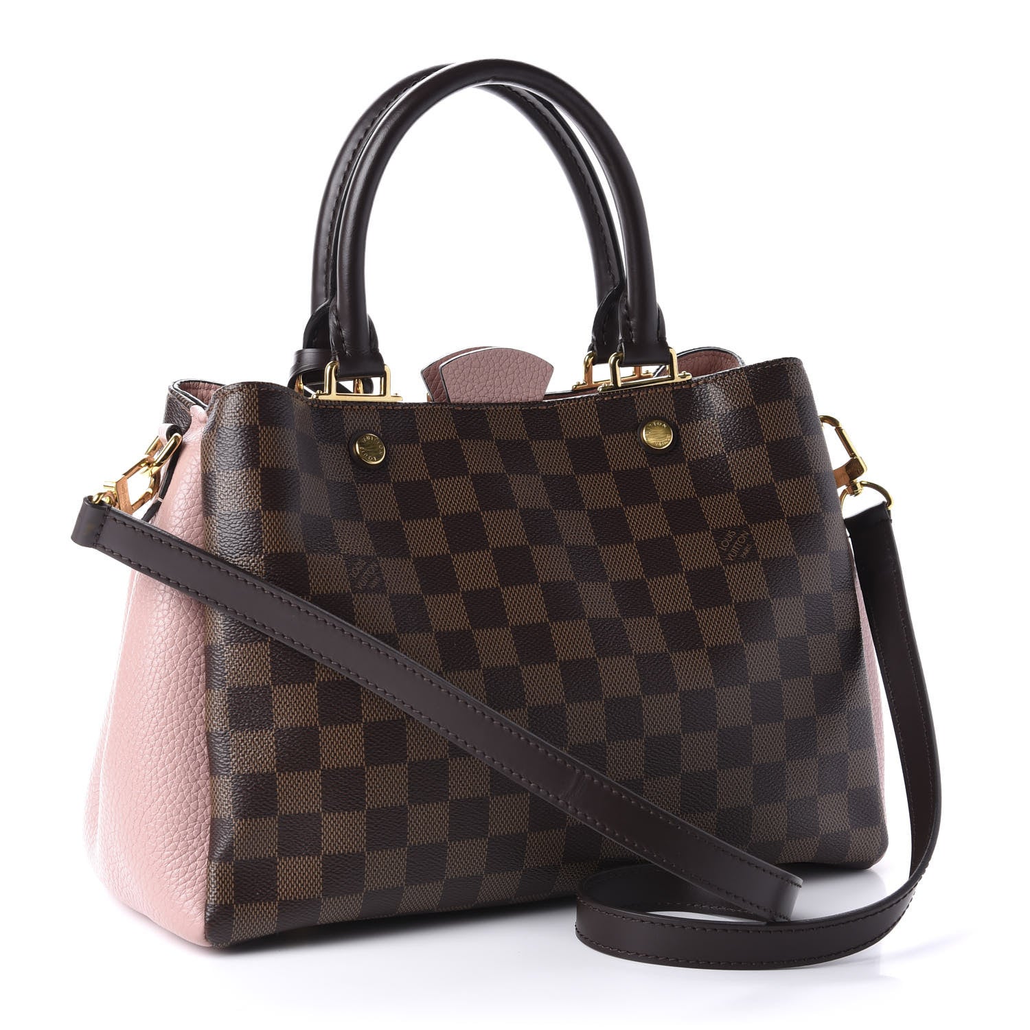 Louis Vuitton Damier Ebene Cuir Taurillon Brittany Magnolia 4 of 12