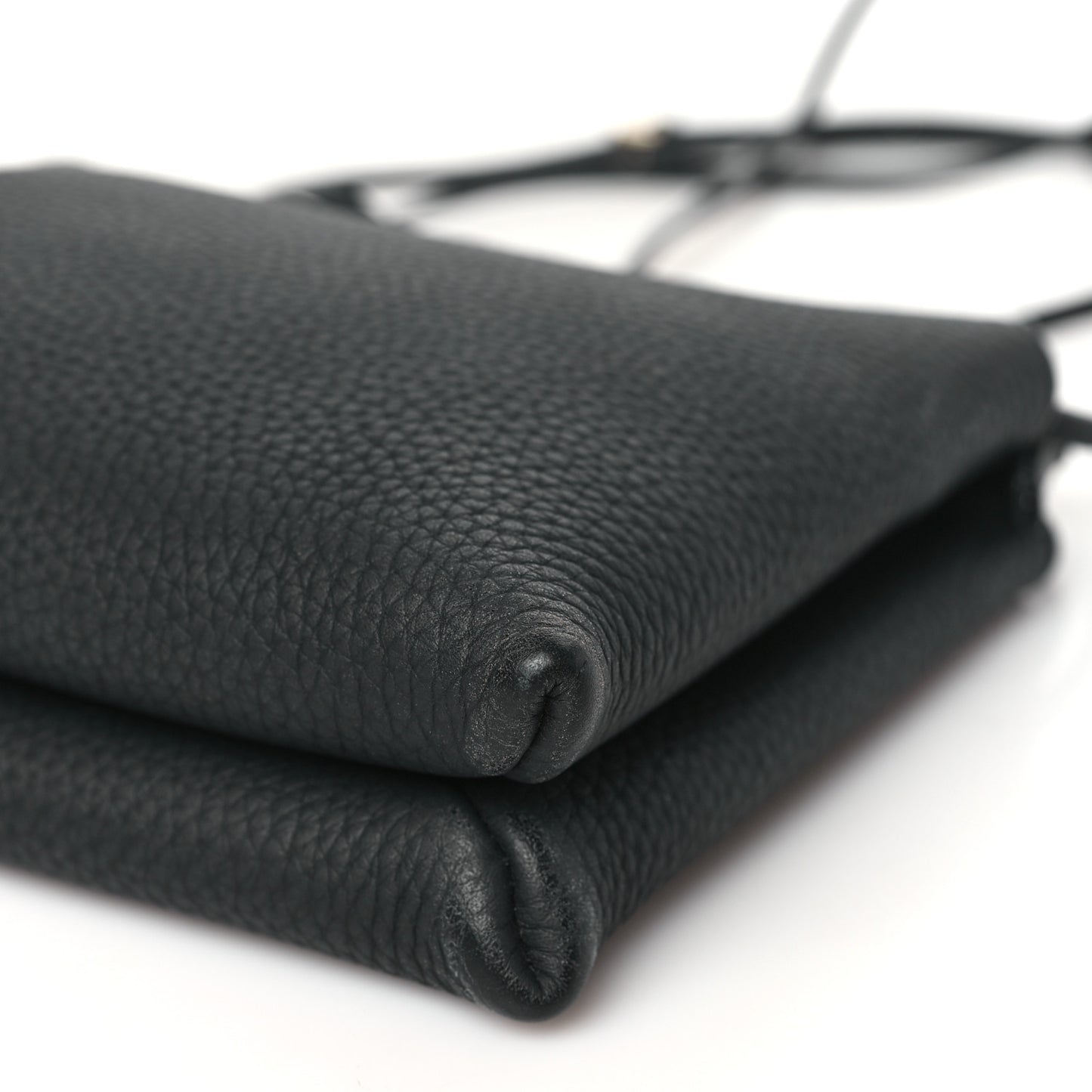 Matte Grained Calfskin Mini Nu Twin Bag Black