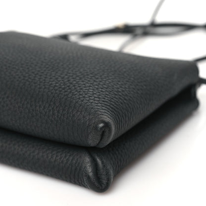 The Row Matte Grained Calfskin Mini Nu Twin Bag Black 9 of 9