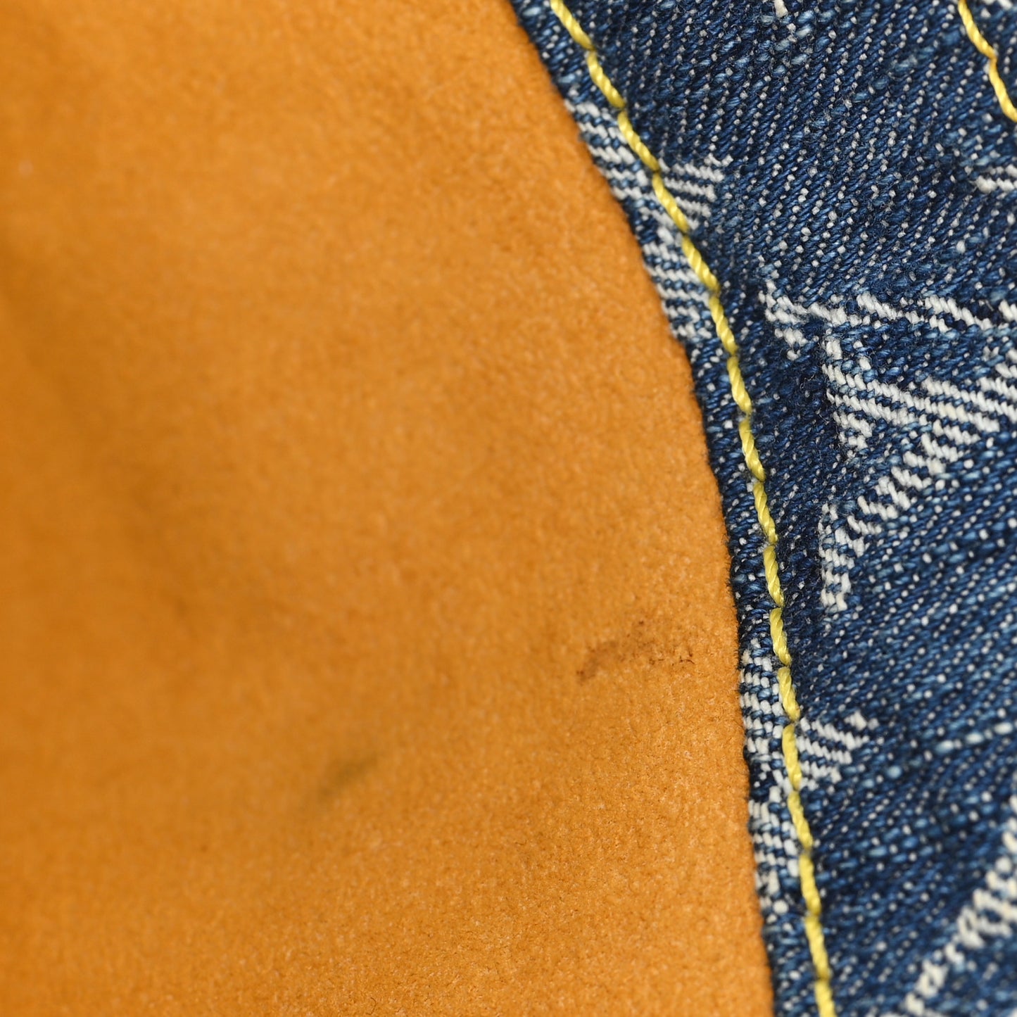 Monogram Denim Sac Plat Blue