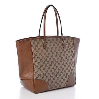 Gucci Monogram Medium Bree Zippered Tote Beige Tabacco 3 of 14