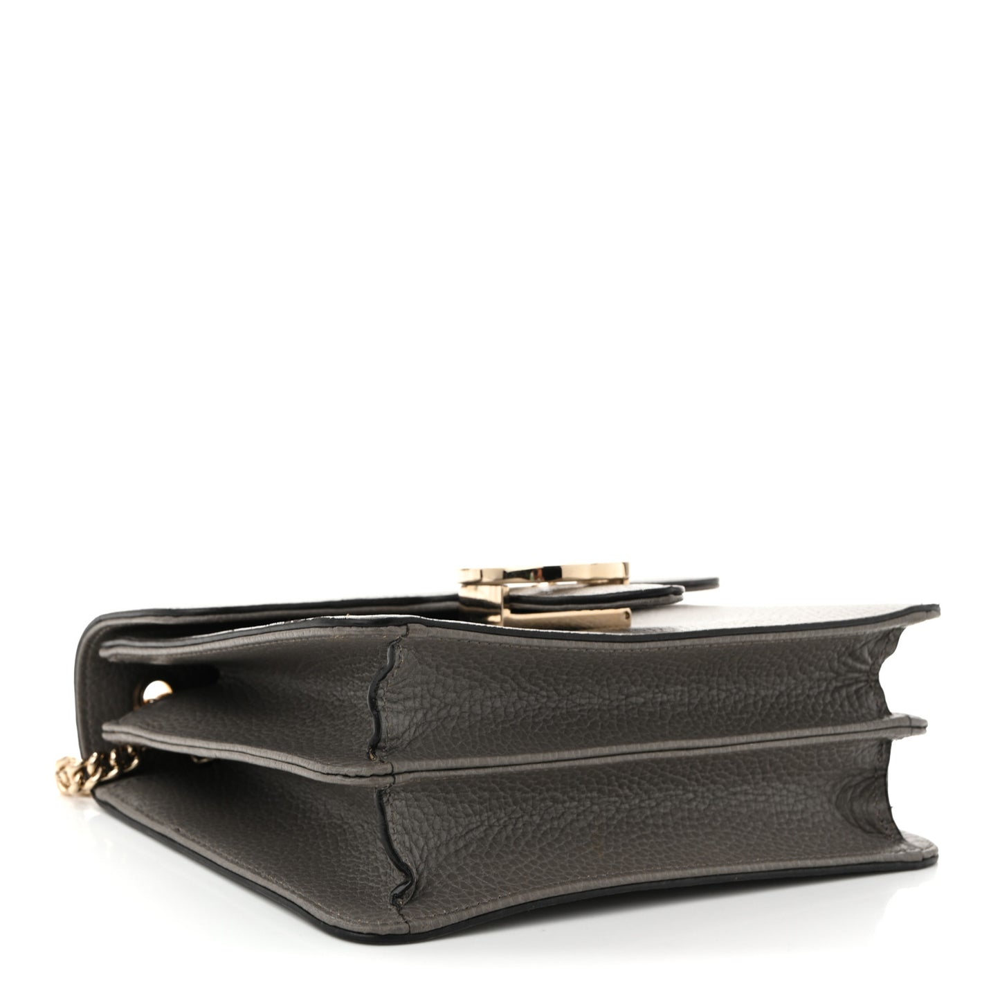 Dollar Calfskin Small Interlocking G Shoulder Bag Loess