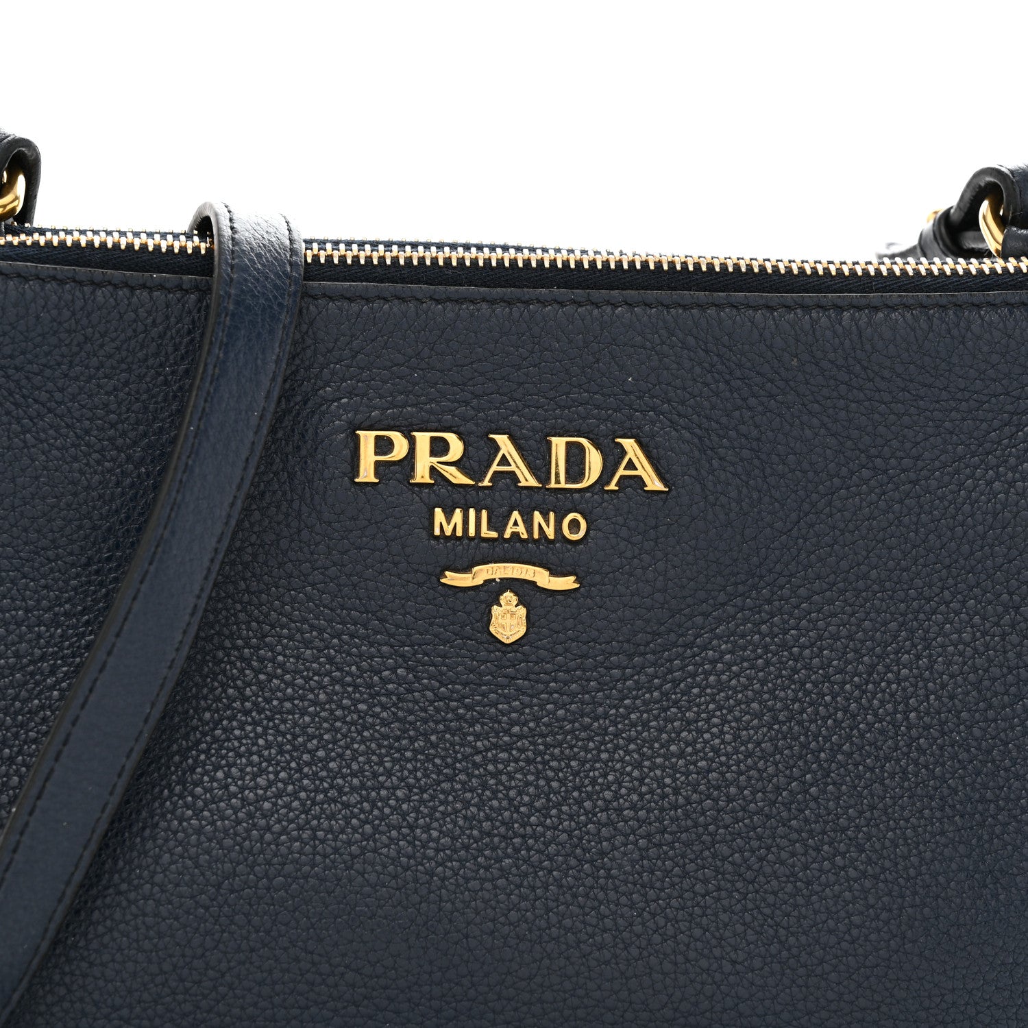 Prada Vitello Phenix Double Zip Crossbody Bag Baltico 7 of 9