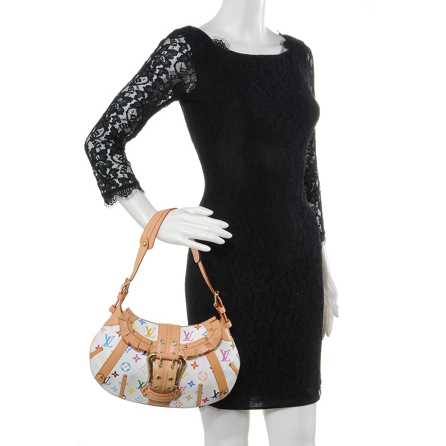 Louis Vuitton Monogram Multicolor Leonor White 2 of 9