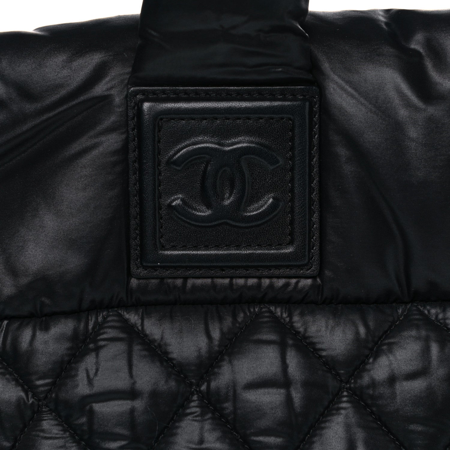 Chanel Nylon Coco Cocoon Zipped Tote Black 9 of 13