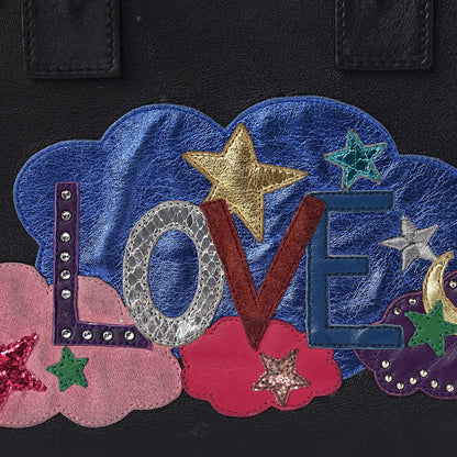 Saint Laurent Calfskin Love Patchwork Baby Sac De Jour Black 13 of 17