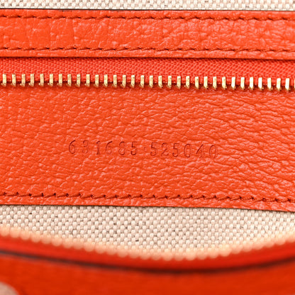 Gucci Straw Textured Dollar Calfskin Hawaii Medium Ophidia Shopping Tote New Shamarock Magenta Bright Yellow Deep Orange Peanut Brown 7 of 11