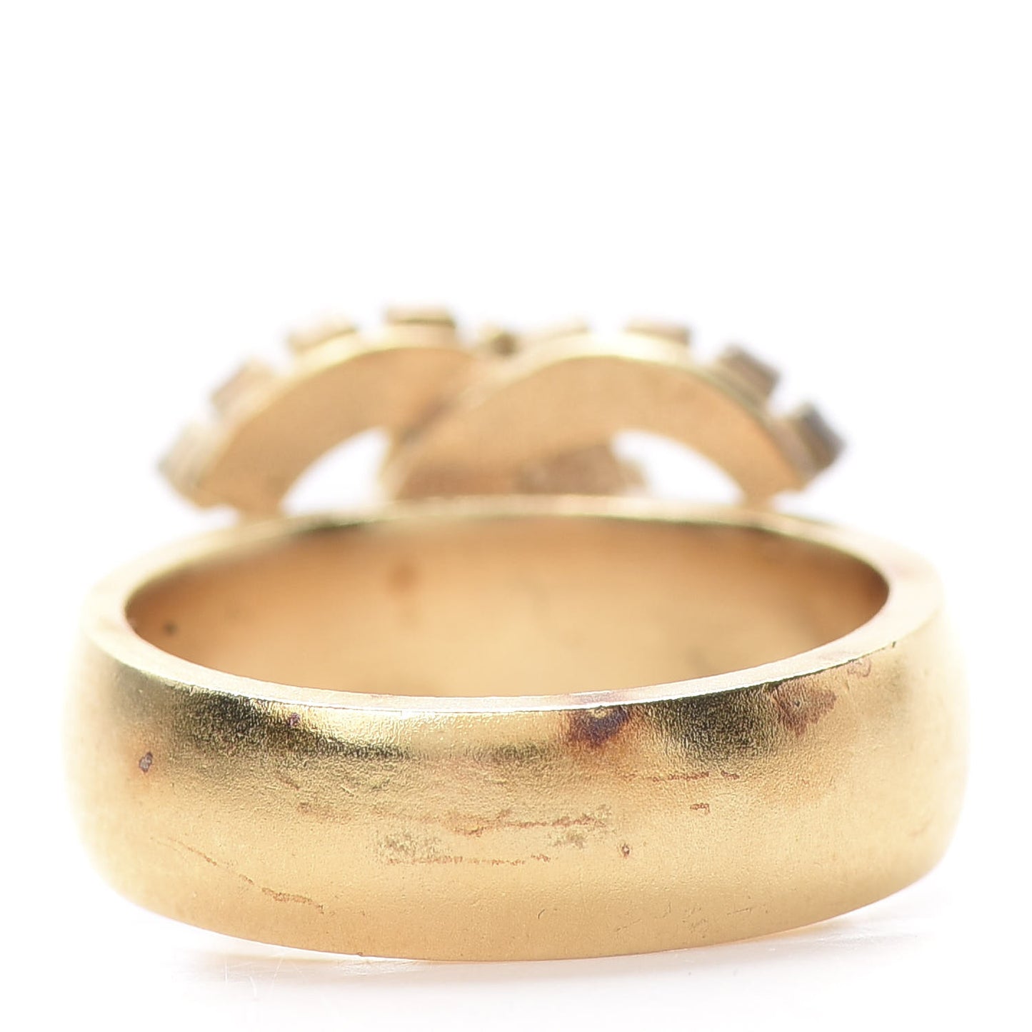 Crystal CC Ring 7 Gold Pink