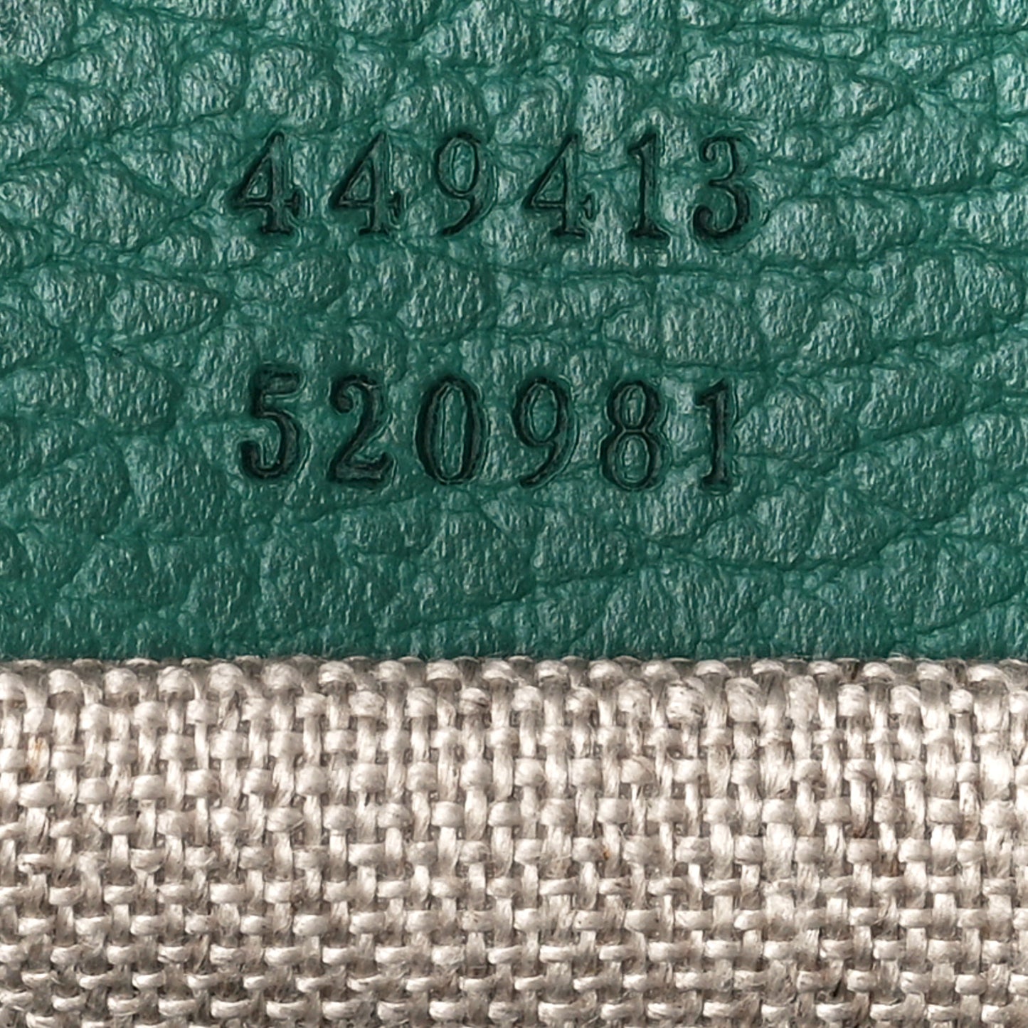 Monogram Dollar Calfskin Mini Bree Messenger Bag Beige Ebony Emerald
