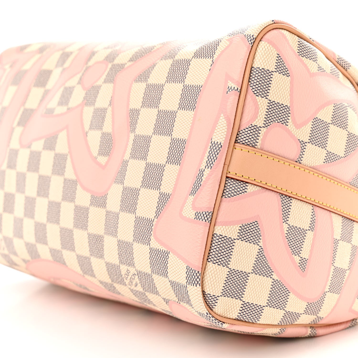 Louis Vuitton Damier Azur Tahitienne Speedy Bandouliere 30 Rose Ballerine 10 of 11