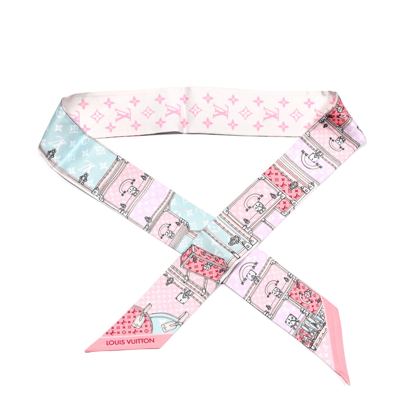 Silk Monogram Let's Go BB Bandeau Pink