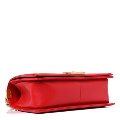 Chanel Lambskin Quilted Medium Boy Flap Red 4 of 12
