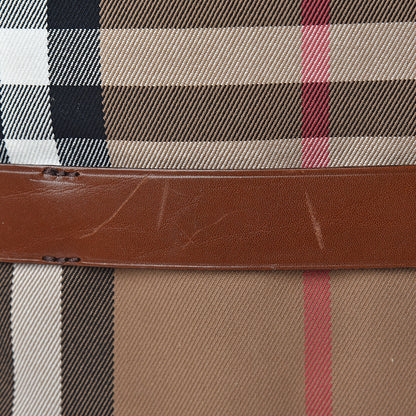 Burberry House Check Bridle Calfskin Medium Gosford Hobo Dark Tan 14 of 18