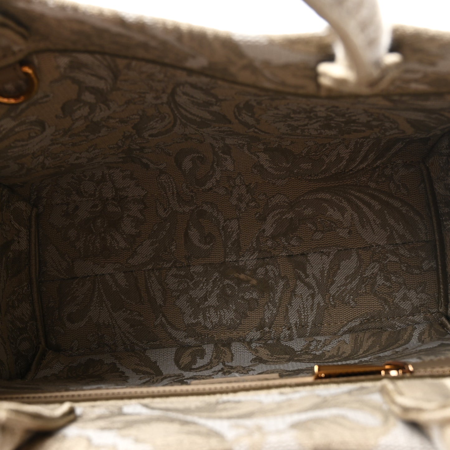 Jacquard Barocco Small Athena Tote Beige