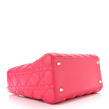 Christian Dior Lambskin Cannage Medium Lady Dior Pink 4 of 10