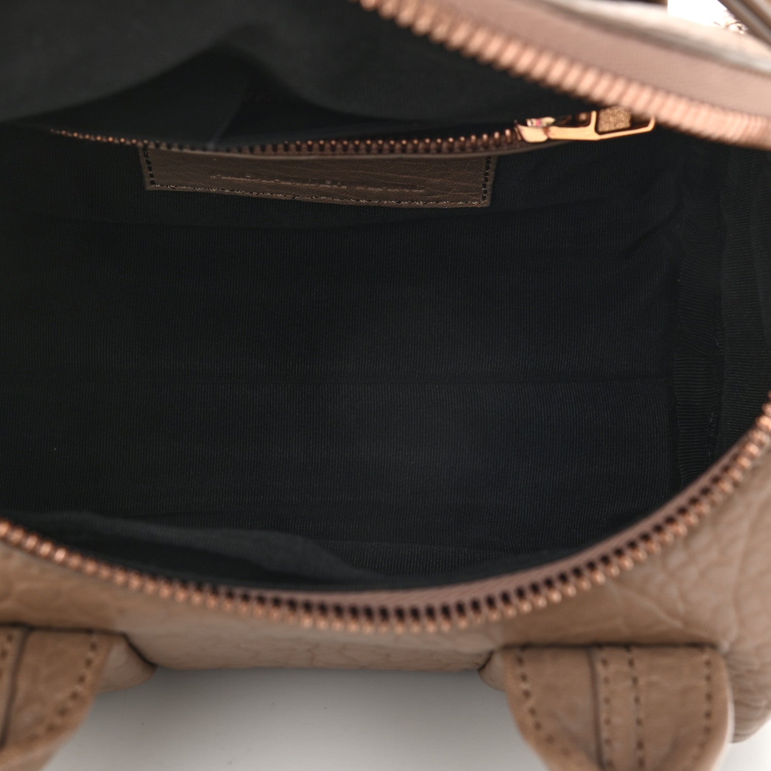 Alexander Wang Pebbled Lambskin Mini Rockie Latte Rose Gold Hardware 4 of 7