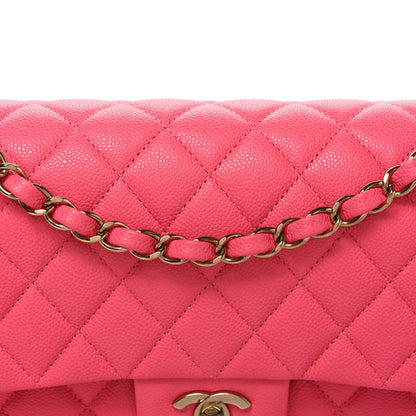 Chanel Caviar Quilted Medium Double Flap Pink 8 of 10